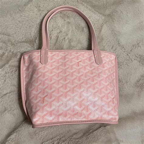 pink small goyard|goyard chevron pink.